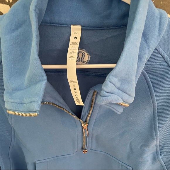 NWT LULULEMON SCUBA OVERSIZED FUNNEL NECK BLUE NILE JACKET SIZE XS/SMALL - Picture 5 of 5